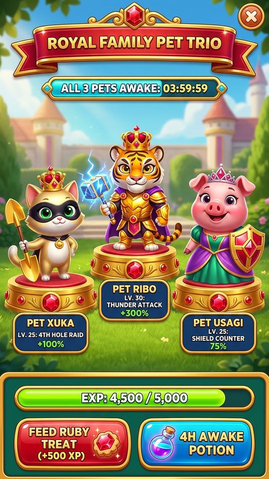 2.5D Royal Pet Sanctuary & Companions