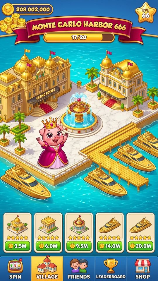 V360 908 Kingdom 25D Monte Carlo Royal Casino Yacht Harbor 666 9