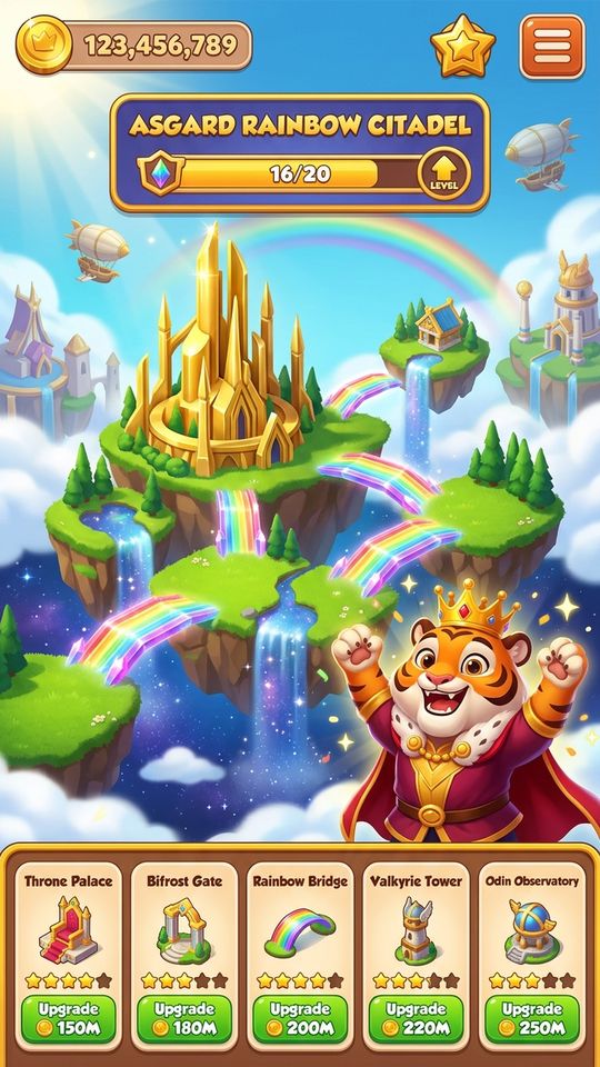 V360 911 Kingdom 25D Asgard Bifrost Rainbow Gold Citadel 666 9X1