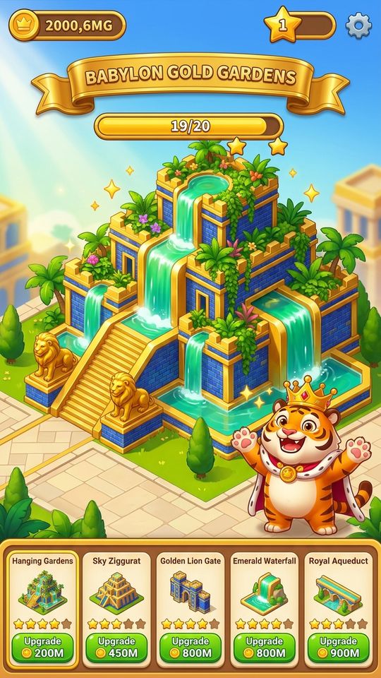 V360 920 Kingdom 25D Babylon Hanging Emerald Sky Gardens 666 9X1