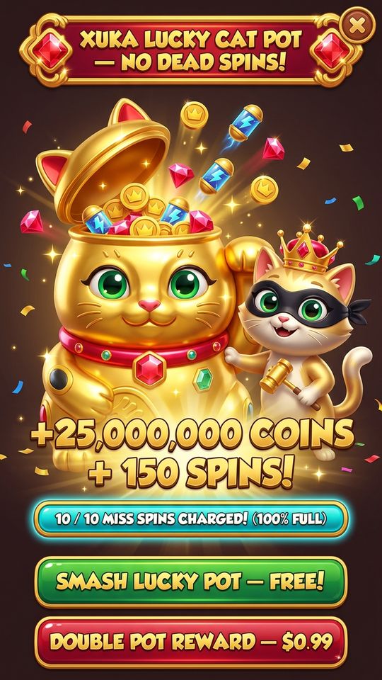 No Dead Spin Lucky Cat Pot Ui